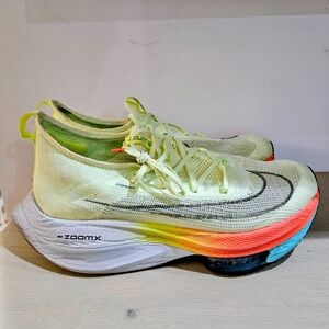 Nike Alphafly Men's Road Racing Shoes, Men's Size 10, Barely Volt/Hyper Orange/D